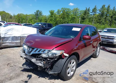 2010 Nissan Murano S z USA, uszkodzony, nr VIN JN8AZ1MW8AW140427